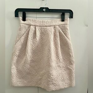 H&M Textured Blush Skirt with Pockets Size 2